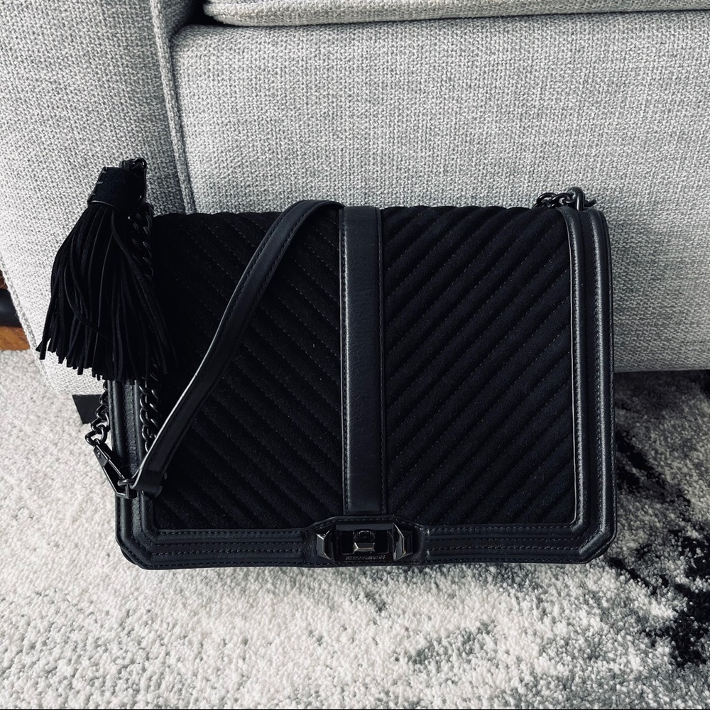Rebecca Minkoff Chevron Love Crossbody Jumbo Bag